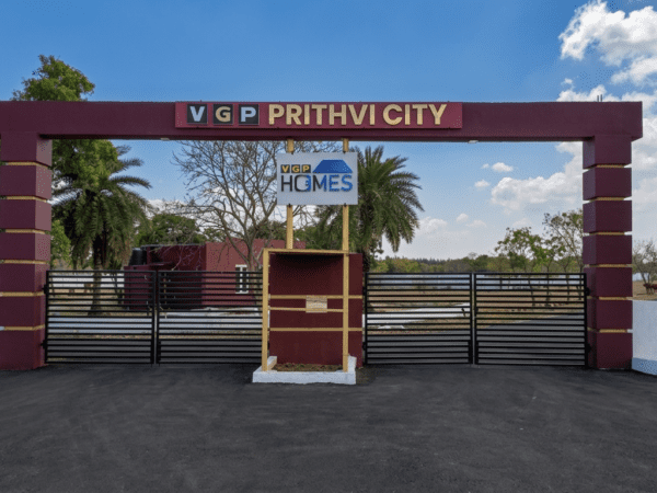 VGP Prithvi City entrance gate Kondamur Pondicherry Highway